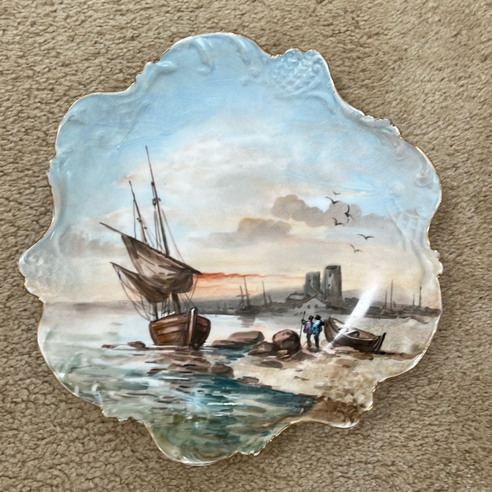 Limoges vintage decorative plate